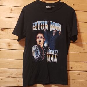 Elton John Rocket Man T-Shirt Size Medium 100% Cotton